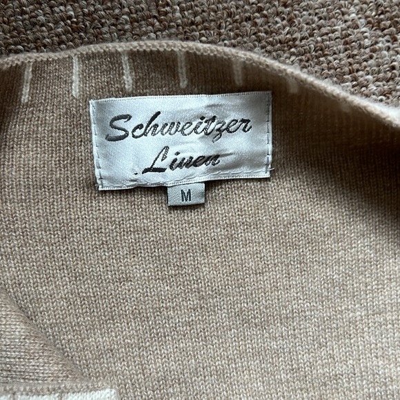 Schweitzer 100% Cashmere cardigan- thick Cream M - Picture 2 of 8